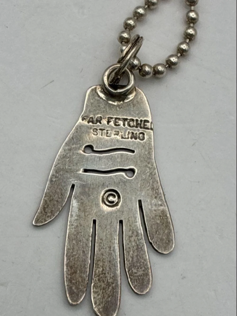 Sterling Silver/ Hand Pendant